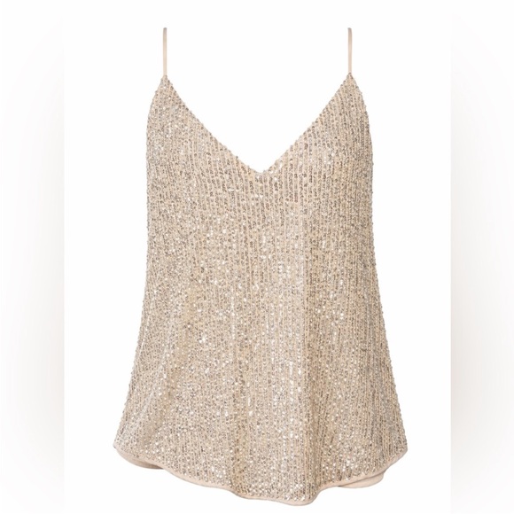 LOFT shimmering sequent top - Picture 2 of 6